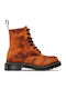 1460 Pascal Leder Stiefeletten Damen Orange