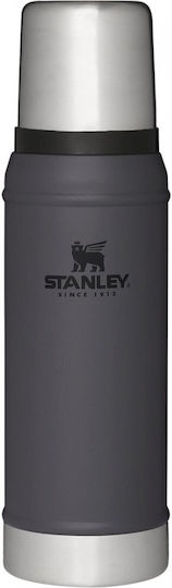 Stanley Classic Legendary Μπουκάλι Θερμός Ανοξείδωτο BPA Free 750ml Charcoal με Καπάκι-Κύπελλο