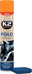 K2 Spray Lustruire pentru Materiale plastice pentru interior - Tabloul de bord cu Aromă Piersică Polo 750ml