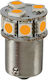 Lampa Lamps Car BA15S / P21W Canbus LED Orange 24-32V 1pcs
