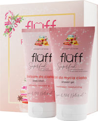 Fluff Festive Relax Set Îngrijire pentru Hidratare & Curățarea corpului Curățarea corpului cu Gel de dus & Crema de corp