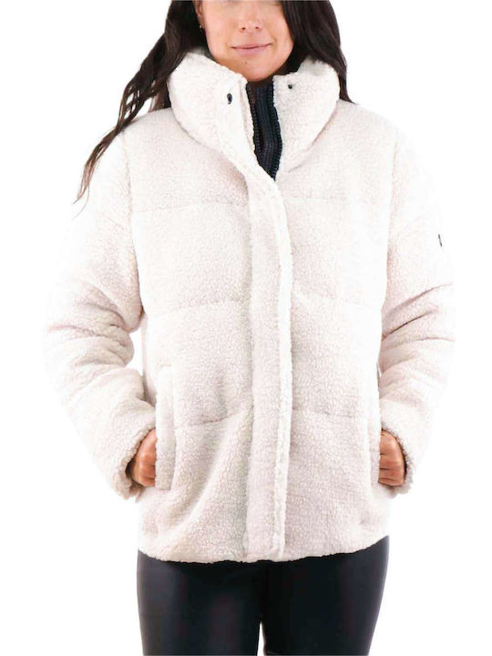 Michael Kors Women's Short Puffer Jacket for Winter Bone
