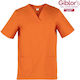 Giblor's Jason Unisex Orange Cotton Medical Blouse