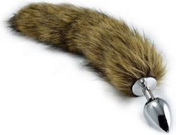 Lovetoy Πρωκτική Σφήνα Small Silver / Brown 7cm