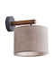 TK Lighting Deva Винтидж Осветително тяло За стена с фасунга E27 Бежов 25.5x25.5см.