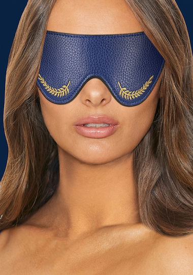 Shots Ouch Sailor Themed Eye Mask BDSM Maske Blue