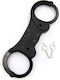 Mister B Lock Rigid Cuffs Χειροπέδες Black