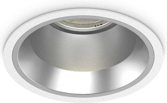 Ideal Lux Rund Vertieft LED Panel 28W mit Natürliches Weiß Licht 4000K