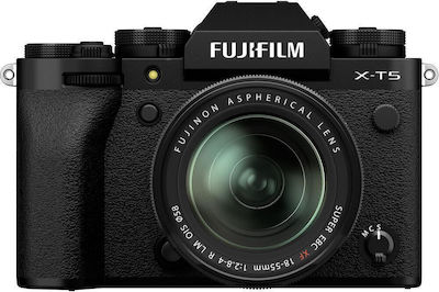 Fujifilm Mirrorless Φωτογραφική Μηχανή X-T5 Crop Frame Kit (XF 18-55mm F2.8-4 R LM OIS) Black