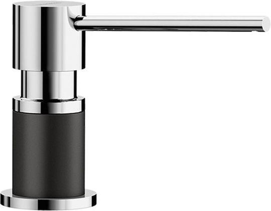 Blanco Lato Εντοιχιζόμενο Dispenser για την Κουζίνα Μεταλλικό Black/Chrome 300ml