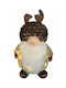 Lianos Illuminated Christmas Plastic Figure Dwarf Beige Height 15cm 2pcs