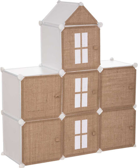 Atmosphera Toy Storage System Castle Brown 94.5x32x109cm 7pcs