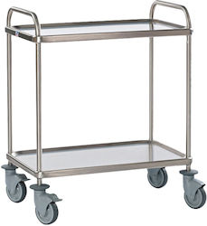Matfer Küchenwagen für gewerbliche Küche mit 2 Ebenen H96xB84xT55cm Matfer Küchenwagen für gewerbliche Küche mit 2 Ebenen H96xB84xT55cm