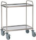 Matfer Küchenwagen für gewerbliche Küche mit 2 Ebenen H96xB84xT55cm