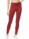 X Vogue Women's Long Legging High Waisted Red
