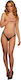 Le Désir Ella Elastic Mesh Thong with Sliders and Golden Details Black