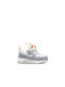 Air Max 90 Kids Sneakers with Laces White / Peach Cream / Wolf Grey / Glacier Blue