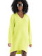 Superdry Studios Slouch Mini Dress Knitted Lime