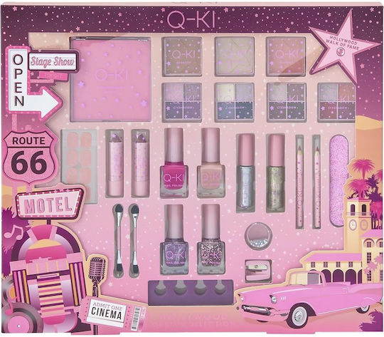 Q-Ki Hollywood Glam Σετ Μακιγιάζ για Πρόσωπο, Μάτια & Χείλη