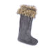 Christmas Decorative Polyester Gray Socks L27xW16cm
