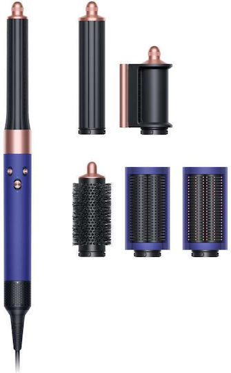 Dyson HS05 Airwrap Complete Long Electric Brush with Air & Rotating Head for Straightening and Curls 1300W Vinca Blue/Rose