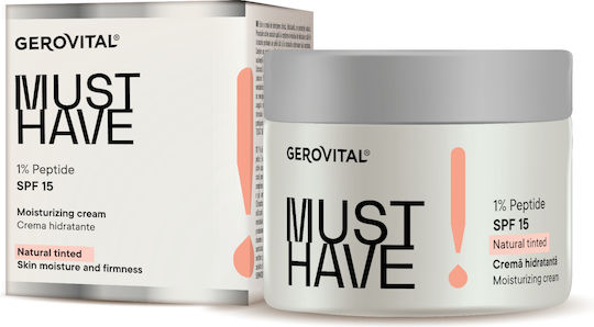 Gerovital Must Have Хидратиращ Дневен Крем За Лице С SPF15 Хиалуронова Киселина И Колаген 50 мл