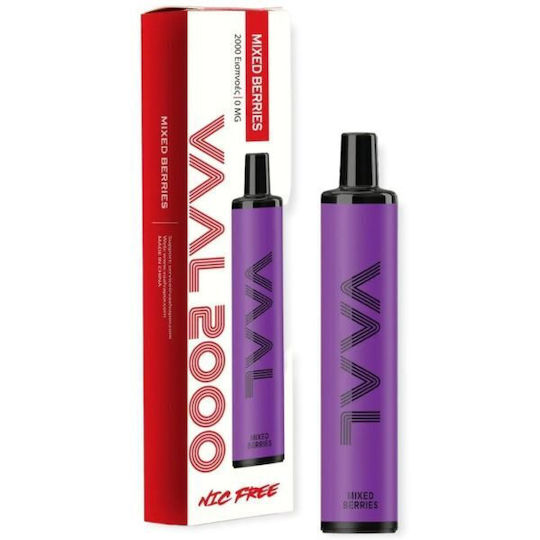 Vaal Țigară Electronică de unică folosință 2000 Inhalări Mixed Berries fără Nicotină 5ml Violet