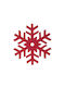 Nef-Nef Homeware Snowflake Set Christmas Placemats Fabric Red L38xW38xD38cm. 2pcs