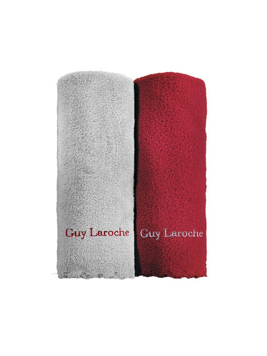 Guy Laroche Gourmet Set 18 Πετσέτα Κουζίνας Grey - Red 50x35cm 2τμχ