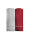 Guy Laroche Gourmet Set 18 Πετσέτα Κουζίνας Grey - Red 50x35cm 2τμχ