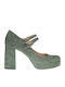 Suede Γόβες με Λουράκι OLIVE