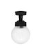 Heronia LP-110CE Outdoor Ceiling Flush Mount E27 in Black Color 11-0264