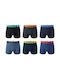 Uomo Herren Boxershorts Blau 6Packung