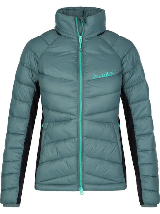 Actis Kurz Damen Puffer Jacke Wasserdicht und Winddicht für Winter Grün