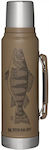 Stanley Classic Legendary Bottle Bottle Thermos Stainless Steel BPA Free Tan Peter Perch 1lt with Cap-Cup and Handle