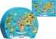 Kids Puzzle Travel Map for 5+ years+ Years 54pcs Total Gift