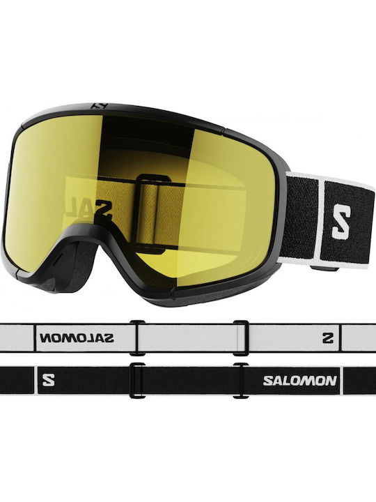 Salomon Aksium Access Μάσκα Σκι & Snowboard Ενηλίκων με Φακό σε Κίτρινο Χρώμα