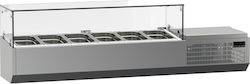 Ginox Βιτρίνα Συντήρησης Επιτραπέζια με Χωρητικότητα 5x1/3 GN