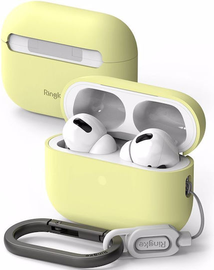 Ringke Hülle Silikon mit Haken Mellow Yellow für Apple AirPods Pro 2