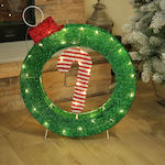 Aca Christmas Lighted Decorative Wreath