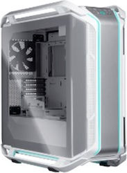 CoolerMaster Cosmos C700M Gaming Full Tower Computer Case with Window Panel and RGB Lighting White