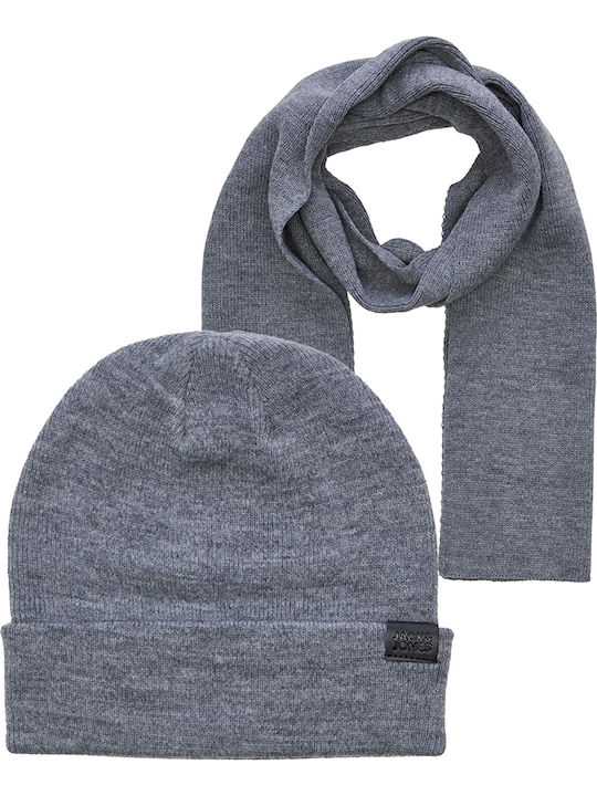 Männer Set mit Beanie in Gray Farbe