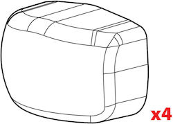 Nordrive Autodachträgerabdeckungen 4Stück