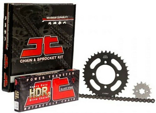 JT Sprockets Комплект верига и зъбни колела (14-42-428HDR) за Modenas X-CITE