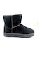 WOMEN'S BOOTS WITH FUR - Black