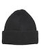 Verde Knitted Beanie Cap Black