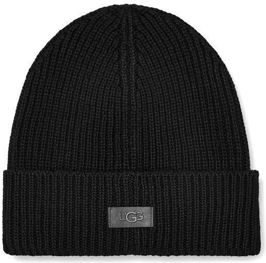 21680 Beanie Γυναικείος Σκούφος με Rib Πλέξη σε Μαύρο χρώμα