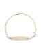 Two-Tone Gold Bracelet with ID 14K