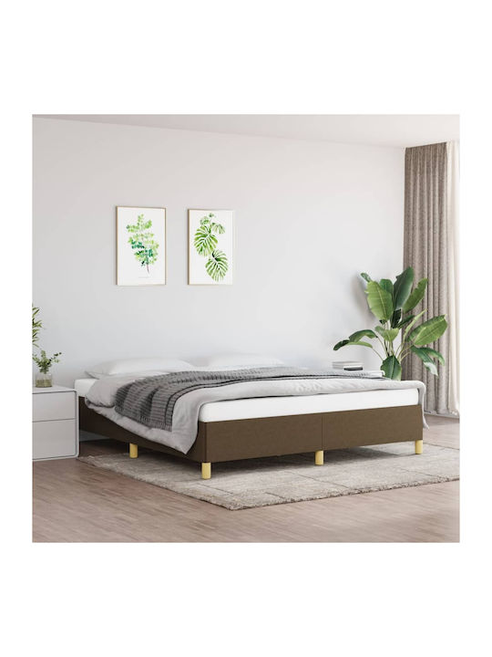 Double Bed Mattress Base Upholstered with Fabri...