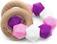Mimijo 2 in 1 Francesca Teether Wrist Teether from Wood for 0 m+